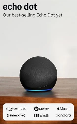 Echo Dot (newest model) - Vibrant sounding speaker — Smart Speaker, Amazon