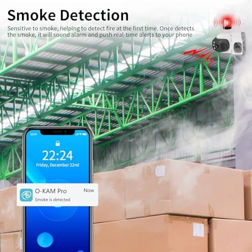 Indoor Security Camera with Smoke Detection — Security Camera, Vstarcam