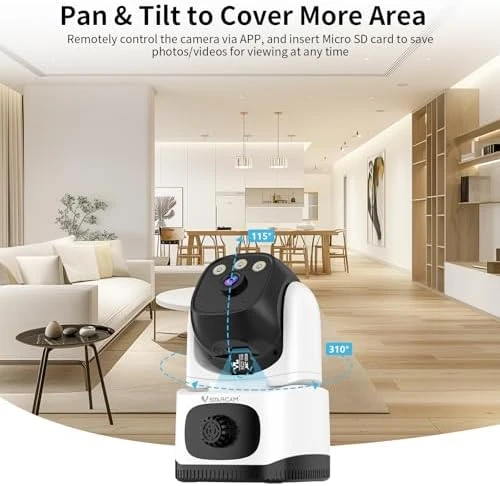 Indoor Security Camera with Smoke Detection — Security Camera, Vstarcam