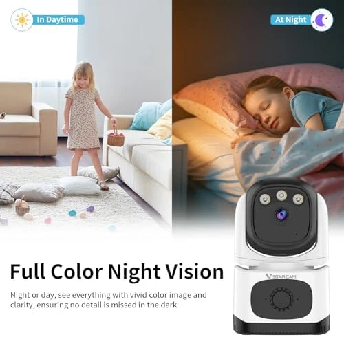 Indoor Security Camera with Smoke Detection — Security Camera, Vstarcam