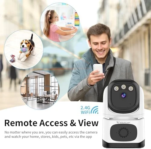 Indoor Security Camera with Smoke Detection — Security Camera, Vstarcam