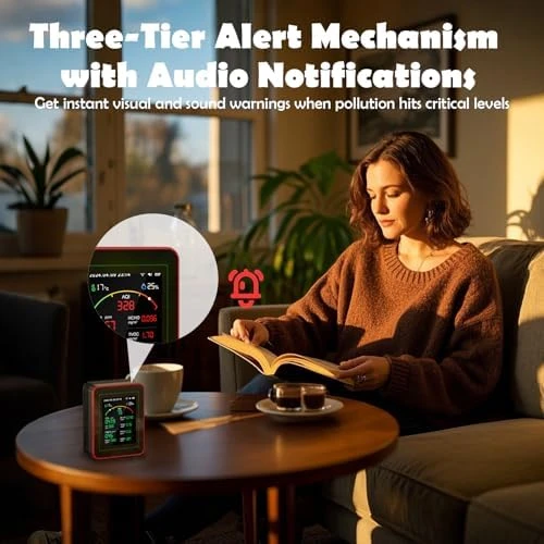 Professional 15-in-1 Air Quality Monitor with Smartphone APP — Air Quality Monitor, Sonovara