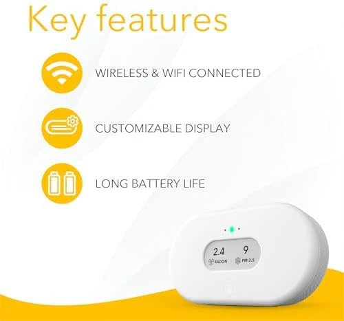 View Plus - Battery Powered Radon & Air Quality Monitor — Air Quality Monitor, Airthings