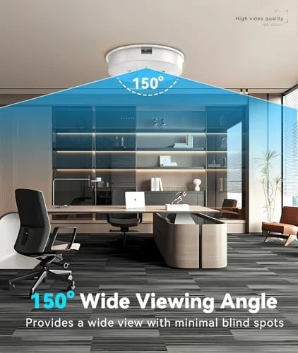 Wireless WiFi Indoor Camera Smoke Detector — Security Camera, DTCRCH