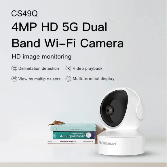 4MP Smart Indoor WiFi IP Camera Pan & Tilt — Security Camera, visiPower