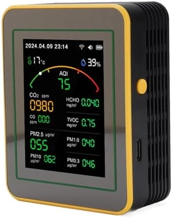 Air Quality Detector, 15 in 1 WiFi App Control — Air Quality Monitor, Eujgoov