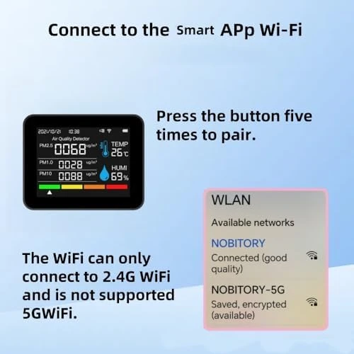 Smart WiFi Air Quality Monitor — Air Quality Monitor, Generic