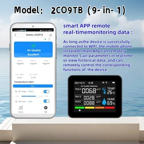Smart WiFi Air Quality Monitor — Air Quality Monitor, Generic