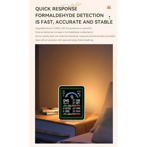WiFi Air Quality Monitor 10 in 1 — Air Quality Monitor, Eujgoov