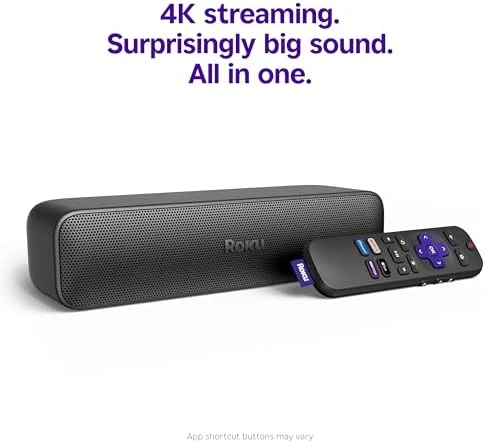 2-in-1 TV Soundbar with Built-in 4K/HDR Streaming, Premium Speakers, & Enhanced Speech Clarity — Sound Bar, Roku