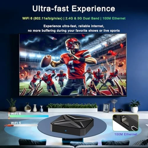 4K Streaming Media Player with Voice Remote — Smart TV, LEFFOT