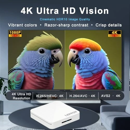 Android 14.0 TV Box 2026 — Smart TV, LEFFOT