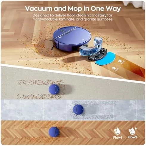 Robot Vacuum and Mop Combo for Pet Hair — Robot Vacuum, MANVN
