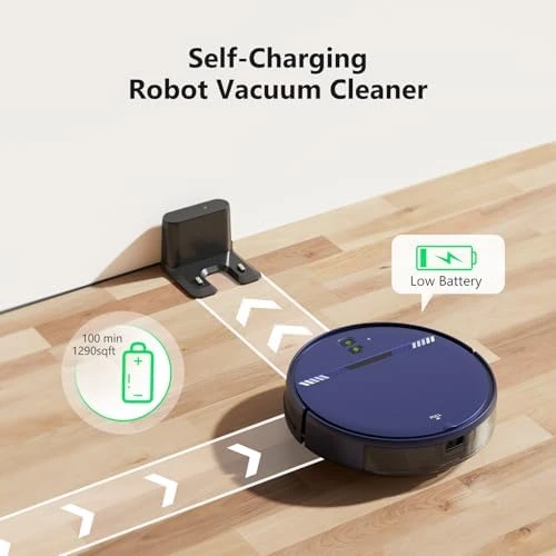 Robot Vacuum Cleaner, Smart Robotic Vacuum Wi-Fi Connected, App Control, Compatible with Alexa and Google Assistant,... — Robot Vacuum, XIEBro Life