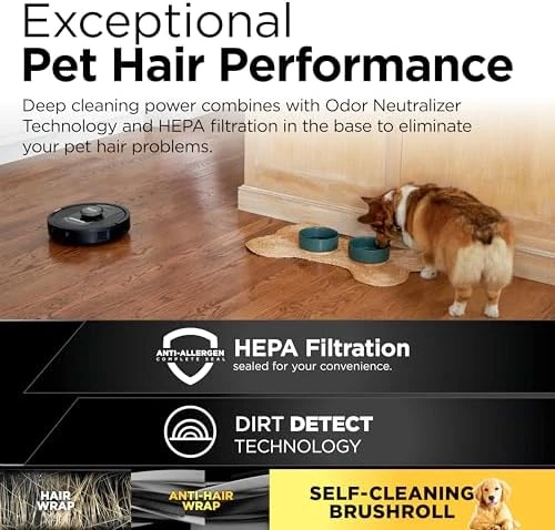 Self-Empty Robot Vacuum with NeverStuck Technology — Robot Vacuum, Shark