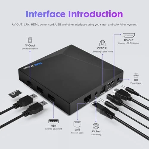 Streaming Box 6K Ultra HD Android Smart TV Box — Smart TV, WE2USAT