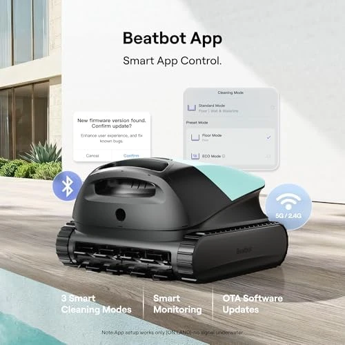 Cordless Pool Vacuum Robot for Inground & Above Ground Pools — Robot Vacuum, Beatbot