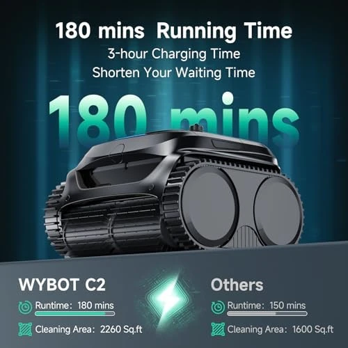 Cordless Robotic Pool Cleaner — Robot Vacuum, WYBOT