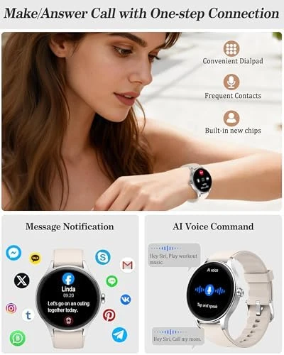 Fitness Smart Watch with Call and Health Monitoring — Fitness Tracker, ZOSKVEE