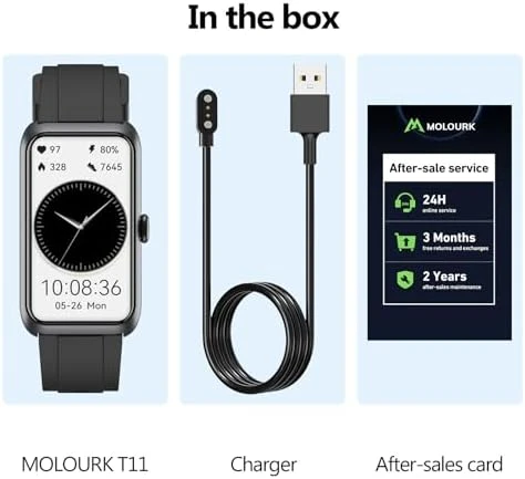 Fitness Tracker with Heart Rate, Sleep Monitor, 100+ Sports Modes — Fitness Tracker, MOLOURK