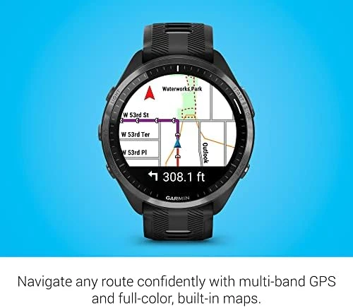 Forerunner 965 Running Smartwatch, Colorful AMOLED Display, Training Metrics and Recovery Insights — Fitness Tracker, Garmin