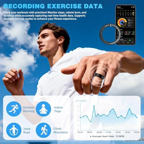 Health Fitness Tracker Ring — Smart Ring, S SECRETTOP