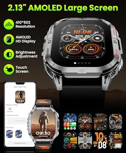 Military Smart Watch with LED Flashlight and GPS — GPS Watches, Joautrial