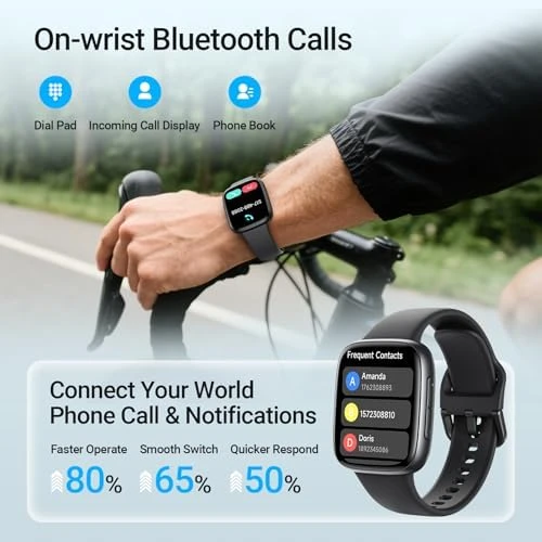 Smart Watch with AMOLED Display and Fitness Tracking — Fitness Tracker, Fitpolo