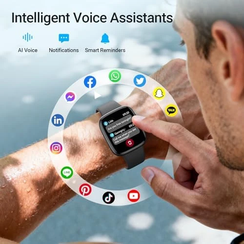 Smart Watch with AMOLED Display and Fitness Tracking — Fitness Tracker, Fitpolo