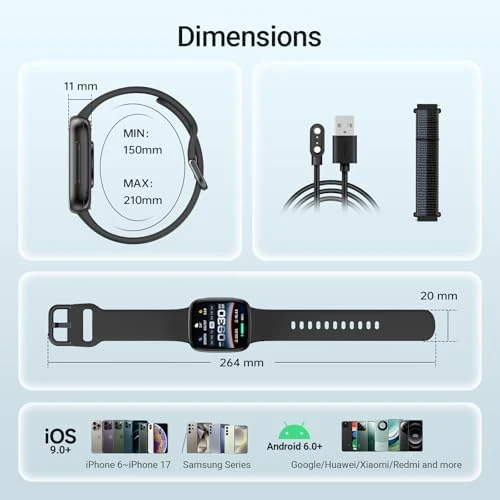 Smart Watch with AMOLED Display and Fitness Tracking — Fitness Tracker, Fitpolo