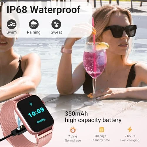 Smart Watches for Women, 1.83'' HD Fitness Tracker with Answer/Make Calls, Heart Rate/Sleep/SpO2 Monitor, 120+ Sport... — Fitness Tracker, Trendia