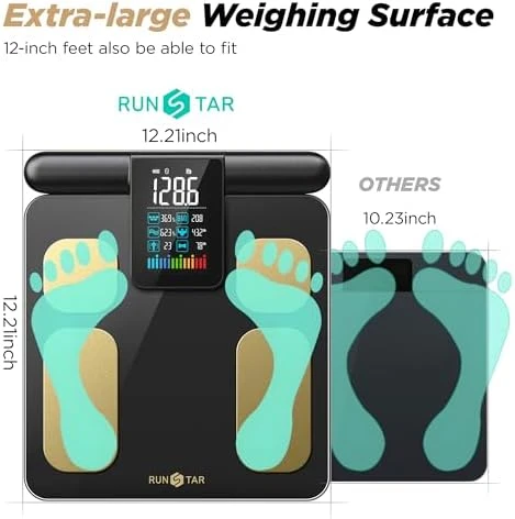 8-Electrode Scale for Body Weight — Smart Scale, runstar