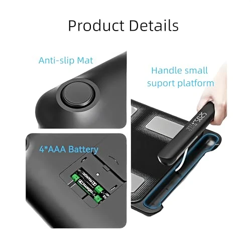 Body Fat Scale with Handles — Smart Scale, ZvveIIa