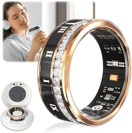 Diamond Smart Ring and Wireless Charging Case — Smart Ring, MSDQQTIY