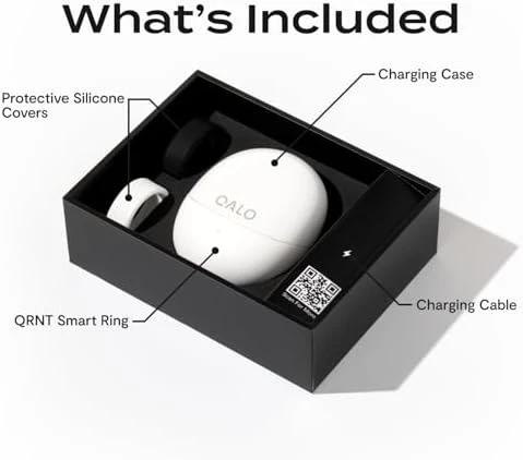 QRNT Smart Ring – Snug Fit – Size Up – Water-Resistant Titanium Fitness Tracker — Smart Ring, QALO