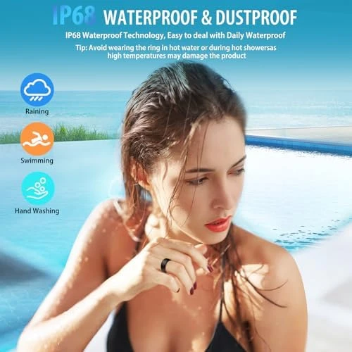 Smart Ring, Ultra-Thin Design, Real-Time Health & Sleep Tracker — Smart Ring, Uni-Green