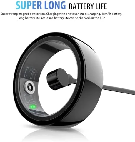 Smart Ring, Ultra-Thin Design, Real-Time Health & Sleep Tracker — Smart Ring, Uni-Green