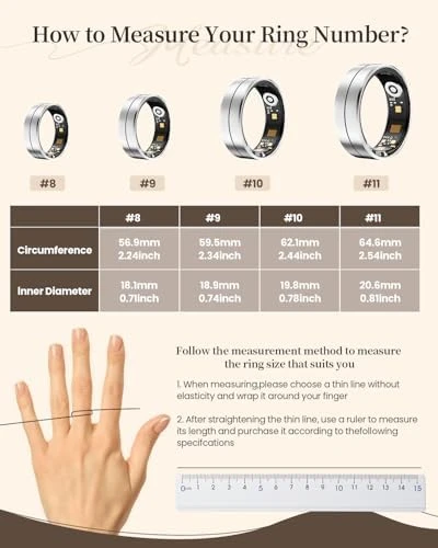 Smart Ring with Digital Charging Case — Smart Ring, Fvtga