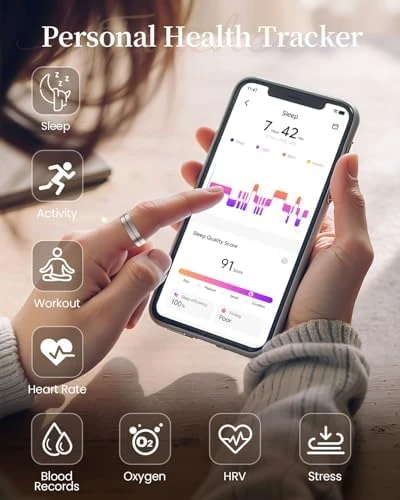 Smart Ring with Digital Charging Case — Smart Ring, Fvtga