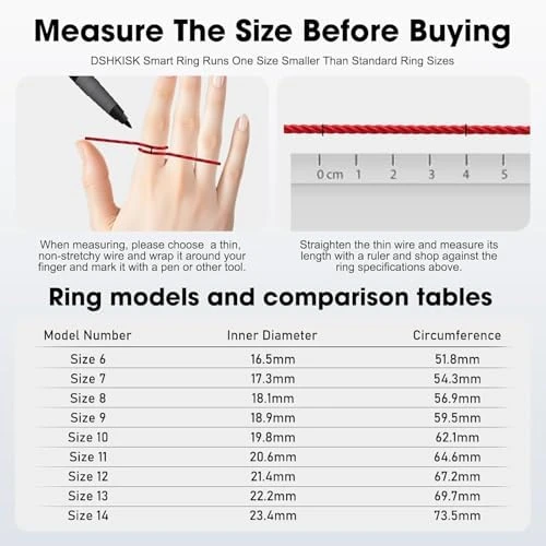 Smart Ring with Fitness Tracker — Smart Ring, DSHKISK