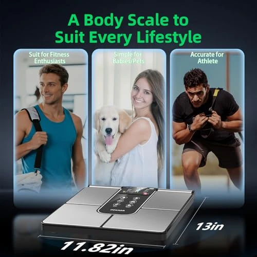 Smart Scale for Body Weight with 8 Electrode — Smart Scale, DEKABR