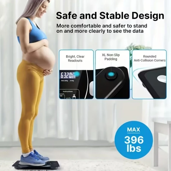 AI Scale for Body Weight and Fat Percentage — Smart Scale, HDView