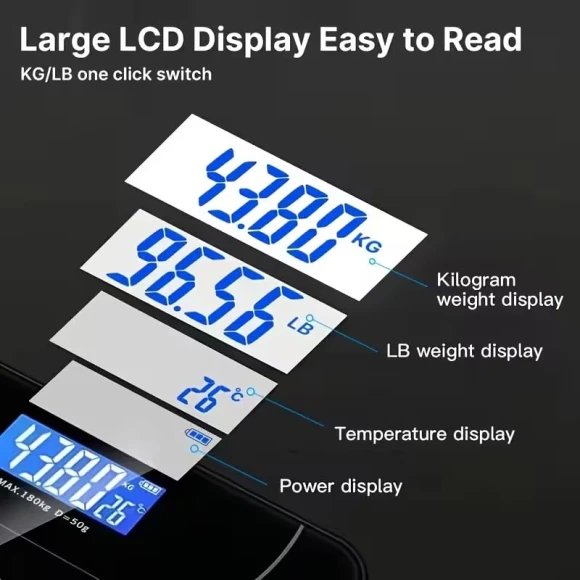 AI Scale for Body Weight and Fat Percentage — Smart Scale, HDView