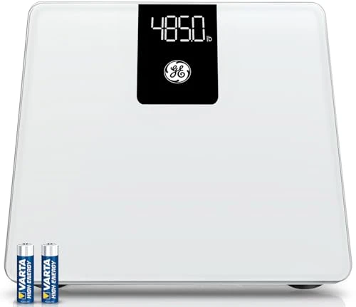 Bathroom Scale for Body Weight, Digital Weight Scale 500lb Heavy Duty Measuring Device for People Accurate BMI Weighing... — Smart Scale, GE