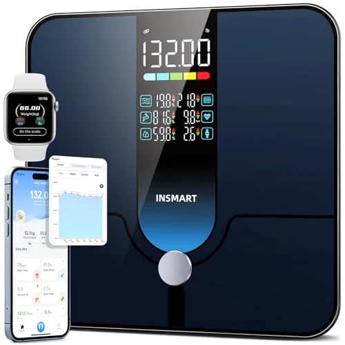 Body Fat Scale, Smart Scale for Body Weight 0.1lb High Accuracy, Digital Bathroom Weight Scale for BMI, Body Fat, Muscle... — Smart Scale, INSMART