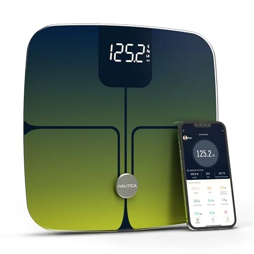 Body Tracker Digital Bathroom Scale — Smart Scale, Nautica