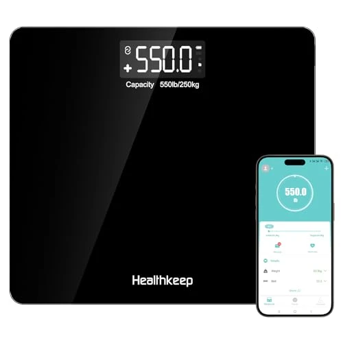 Digital Bathroom Scale for Body Weight — Smart Scale, Healthkeep