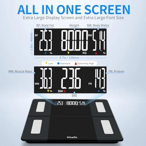 Smart Bathroom Scale for Body Weight — Smart Scale, Vitafit
