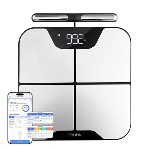 Smart Body Fat Scale with 8-Electrode Handle — Smart Scale, Flylion