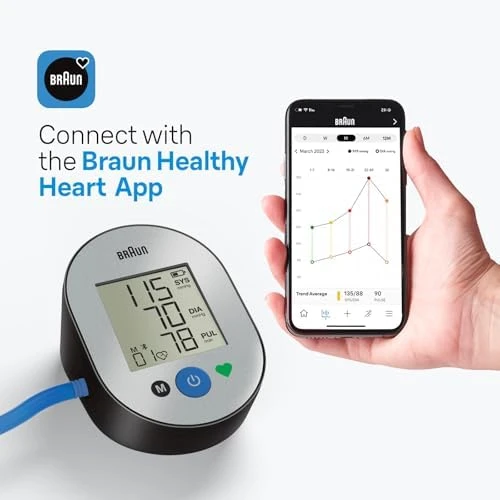 Upper Arm Blood Pressure Monitor with Bluetooth — Blood Pressure Monitor, Braun